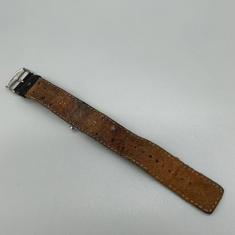 Fossil JR-8517 Womens Watch 25mm Ombre Dial Brown Leather Cuff Date New Battery